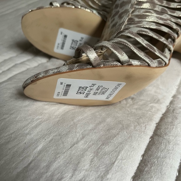 Nordstrom Leopard Print Heeled Sandals - Picture 2 of 3